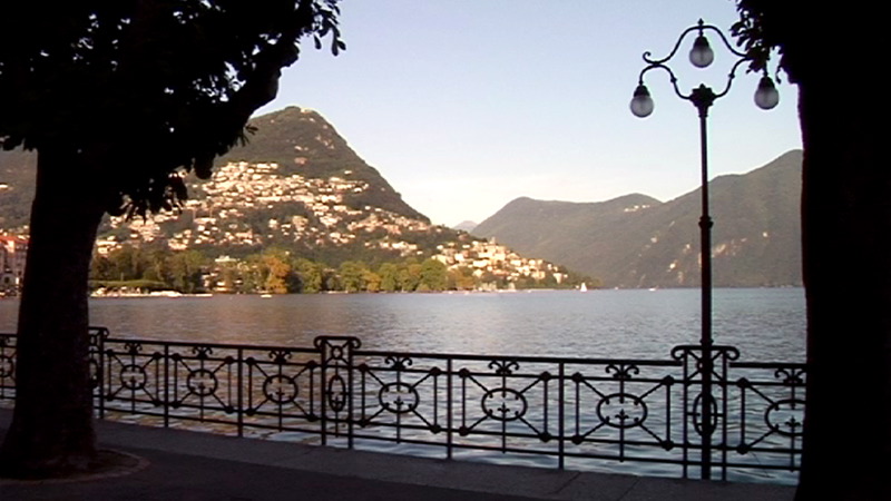 Il lago di Lugano visto dai dintorni di Montagnola